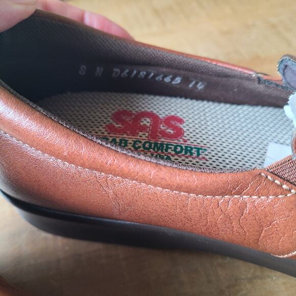 SAS Twin Leather Slip On Loafers Womens Size 8 N  Tripad Comfort Shoes - Picture 5 of 6